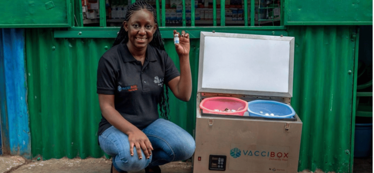 A portable solar fridge for bringing vaccines to rural communities