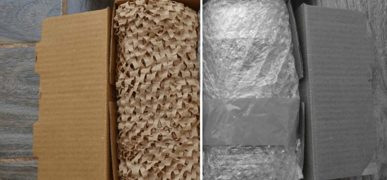 A recyclable paper-based alternative to bubble wrap