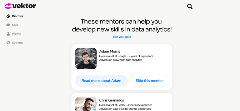 A mentorship platform for the tech industry